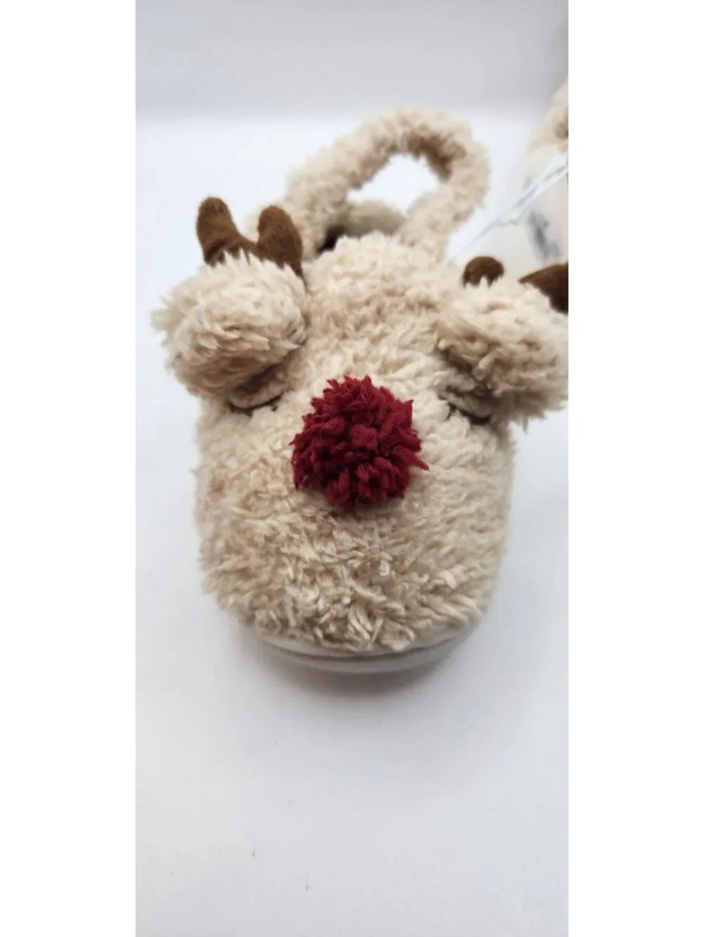 Mini Mia Rudolf Red Nosed Reindeer Cute Winter Slippers Toddler 5 / 6 NEW